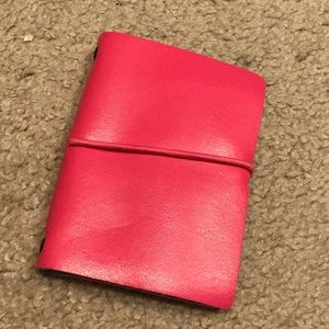 Pink Card Holder.  Holds 20 cards